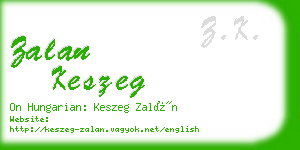 zalan keszeg business card